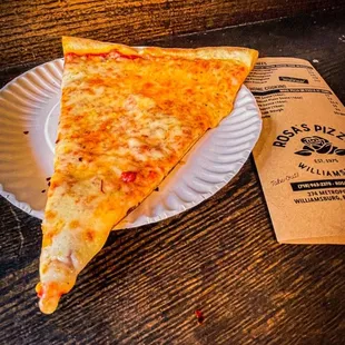 Regular Pizza Slice. $3 + tax + tip