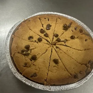 8 inch chocolate chip cookie