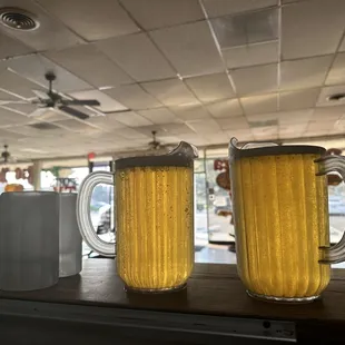 Cold pitchers of Coors Light