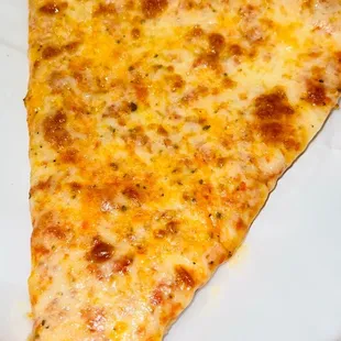 a slice of cheese pizza