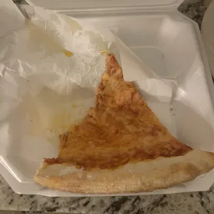 This was supposed to be a slice of cheesecake...