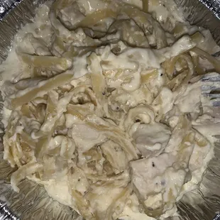 unflavored chicken alfredo