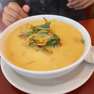 Sopa de Mariscos con Crema