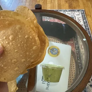 This is $8 of chips and guac