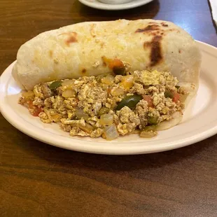 Chorizos con huevo a la mexicana