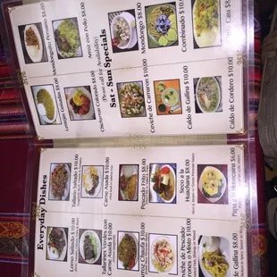 Inside menu