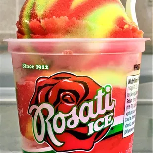 Tropical Rainbow Rosati Italian ice.