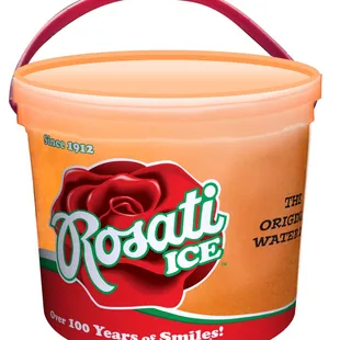 Rosati's 4 quart party pail of Mango Italian Ice now at Acme Markets.