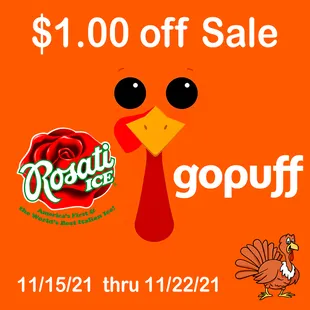 @GoPuff $1 off Rosati Italian Ice 10 oz cups thru 11/22.