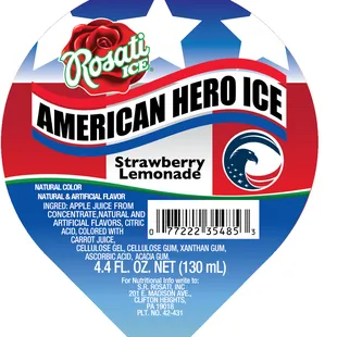 When you buy our Strawberry Lemonade American Hero Ice you help soldierstrong.org to help a veteran. And  - it's amazingly good stuff!