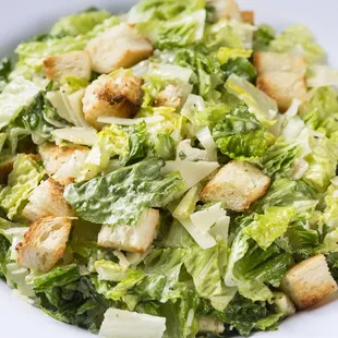 a close up of a salad