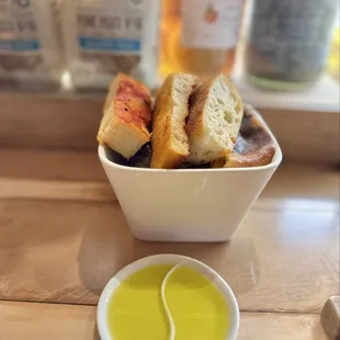 Bread and olive oil
