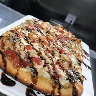 Chicken Basil Pesto Flatbread