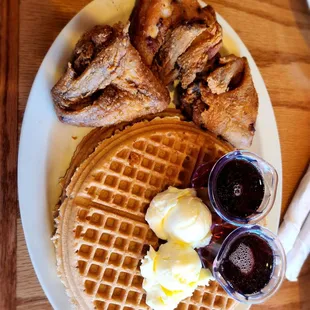 Chicken and waffles
