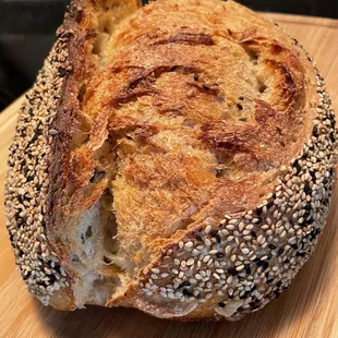 Great tasting and texture sesame sourdough loaf