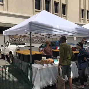 Booth in the Kaka'ako Farmers Market