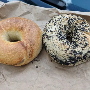 Sourdough bagels