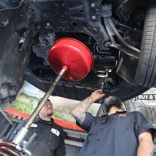Olin &amp; Carlos Inspecting a vehicle!