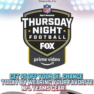 Thursday Night Football Baby!