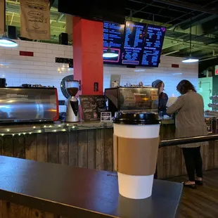 Salted caramel latte