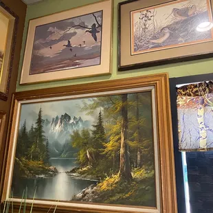 a variety of paintings