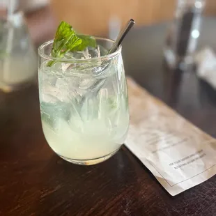 a closeup of the drink