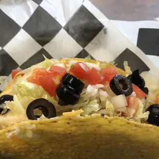 Shredded beef taco. They are large!