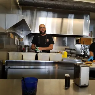 This man makes legendary hotdogs and burgers!