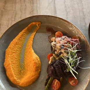  plate of food on a table