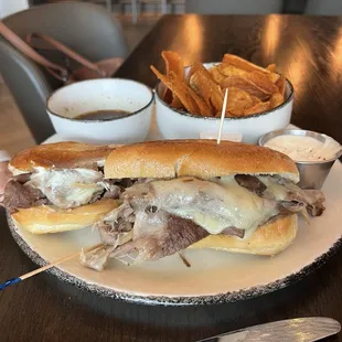 Prime Rib Sandwich and Housemade Chips