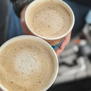 Cuban latte &amp; Pistachio Oat Latte