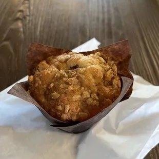 Rhubarb parfait muffin