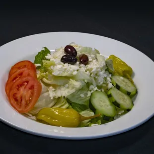 a plate of salad