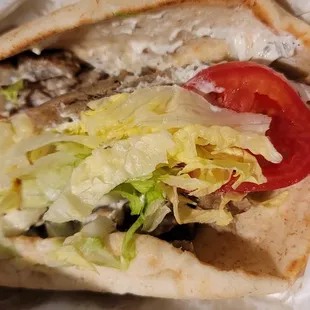 The Gyro, tasted like it looked, not bad but not that good