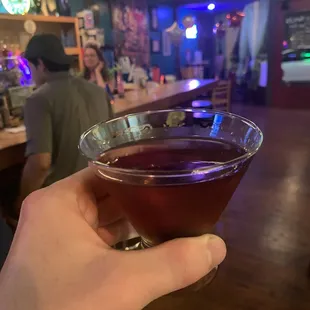 Ask and you will receive: a delicious Manhattan