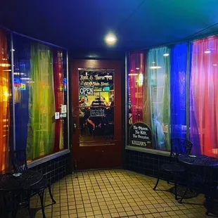 the front of the restaurant