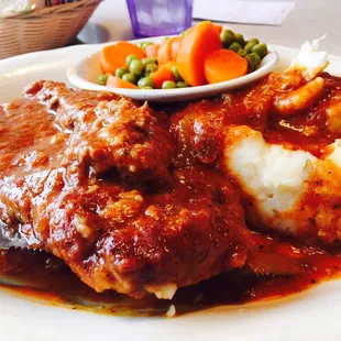 Swiss Steak besides a gigantic portion it was GREAT !!!!!