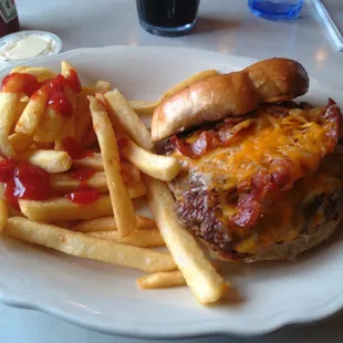 Half lb. burger