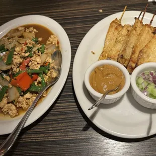 Basil Basil and chicken Satay