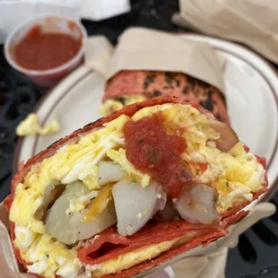 Breakfast burrito