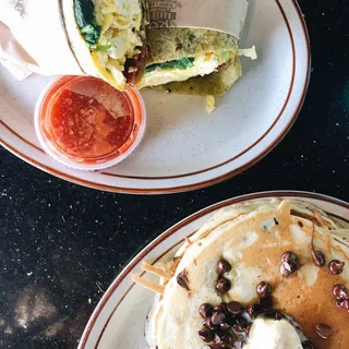 Chocolate Chip Pancake Stack