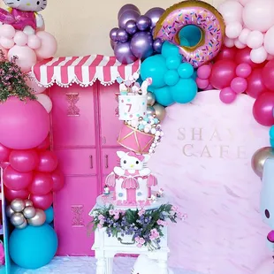 a hello kitty themed birthday party