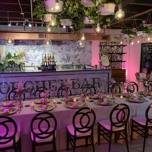 Full Service Private Parties at Rosé  Bouquet
