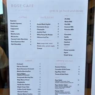 Grab and go menu