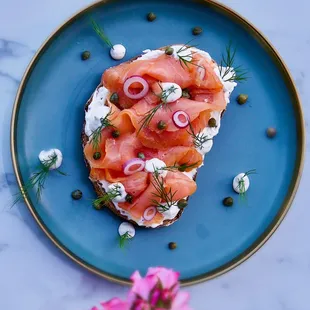 The best salmon toast I've ever had!