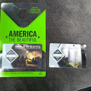 The hangtag I showed Shane when requested during check-in at Rose Canyon Campground.  My friends behind me in their car were witnesses!