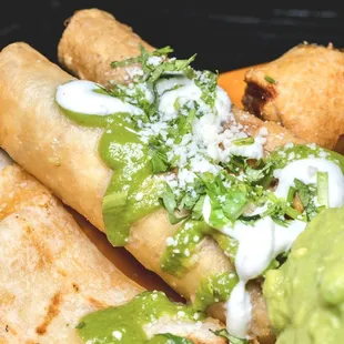 Beef &amp; Chicken Taquitos (from Platillo De Antojitos).