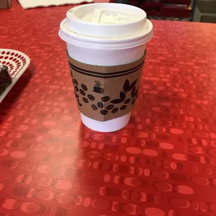 12 oz latte to go $3.05