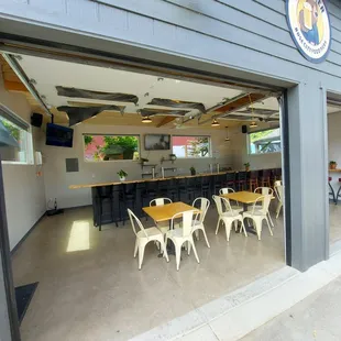 Wow. They have a new beer bar and seating area with sports, tvs and music