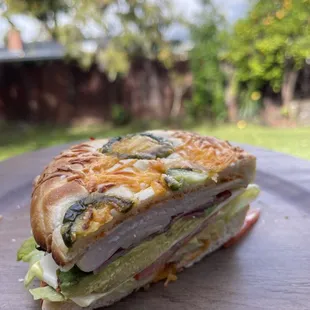 Turkey chipotle bagel